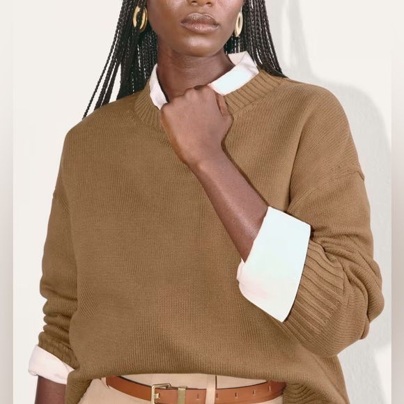 Everlane The Boxy Sweater in Everyday Cotton - Picture 1 of 6